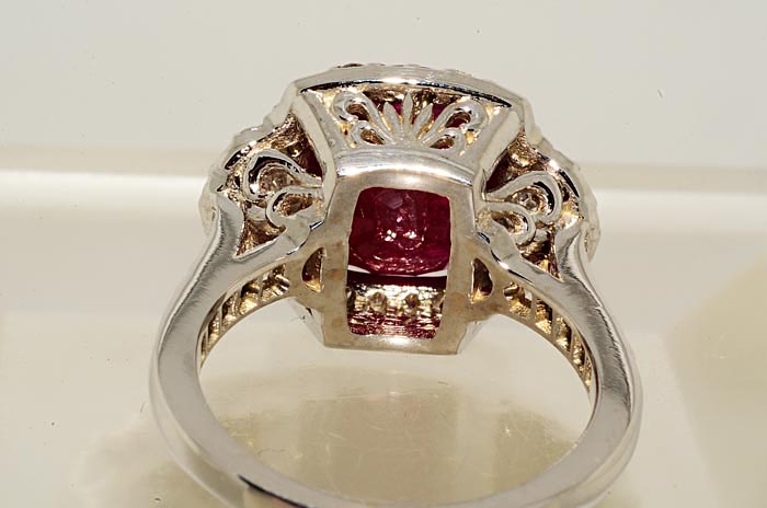 17000 5.72CT LAPIS GEM CERTIFIED RUBY & DIAMOND RING SIZE 5.75  