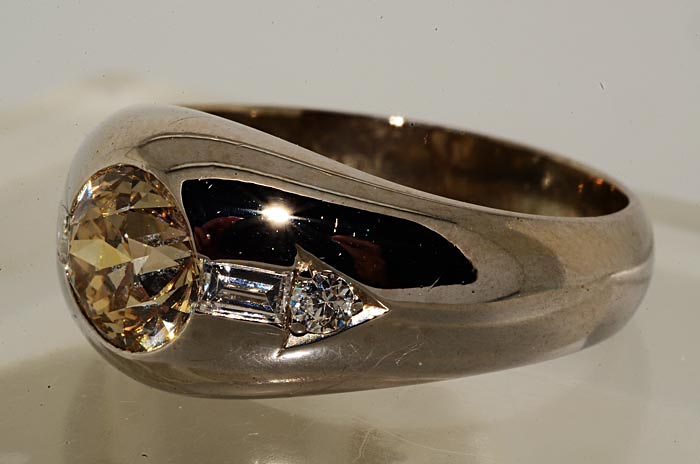 16000 1.82CT OLD MINER CUT DIAMOND ENAGAGEMENT RING VS 18K SIZE 8.25 