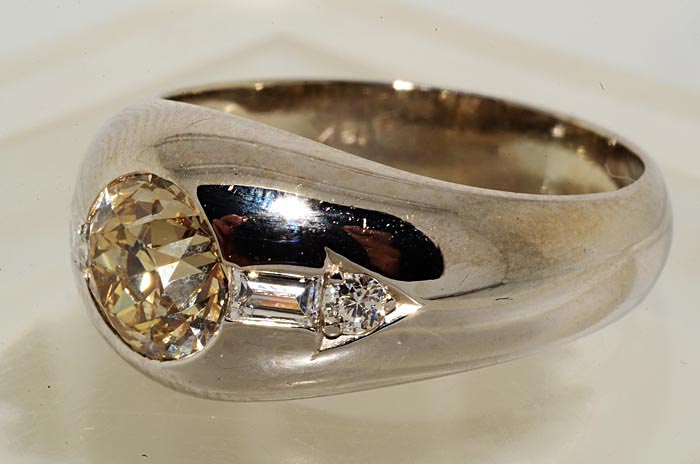 16000 1.56CT OLD MINER CUT DIAMOND ENGAGEMENT RING 18K VS SIZE 8 