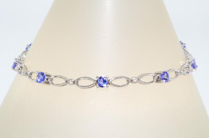 10CT TANZANITE & DIAMOND BRACELET WONDERFUL  